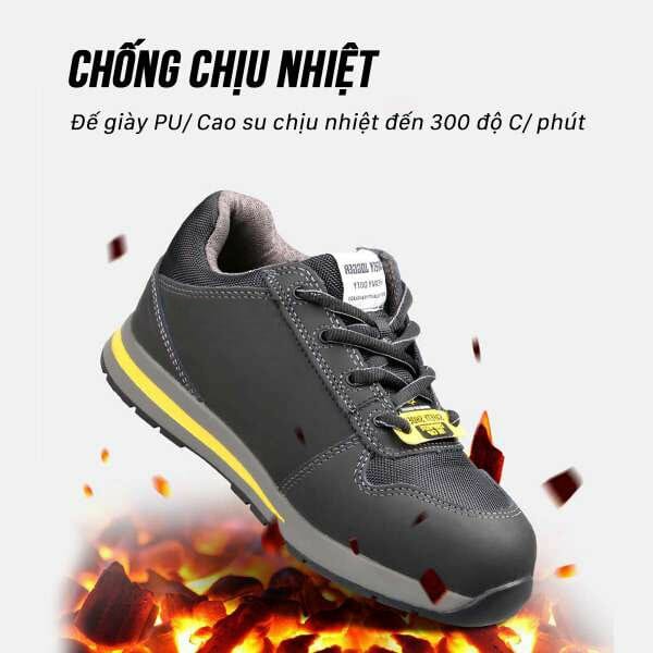 [Hàng Chính Hãng] Giày Bảo Hộ Safety Jogger Turbo, Da Chất Lượng Cao, Đế PU,  Chịu Nhiệt Cao, Chống Trượt, Đâm Xuyên