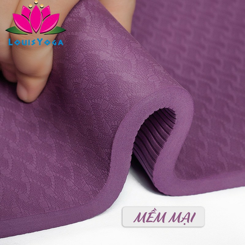 Thảm tập yoga 10mm chất liệu TPE an toàn khi sử dụng dộ bám cao - Thương hiệu LOUIS YOGA