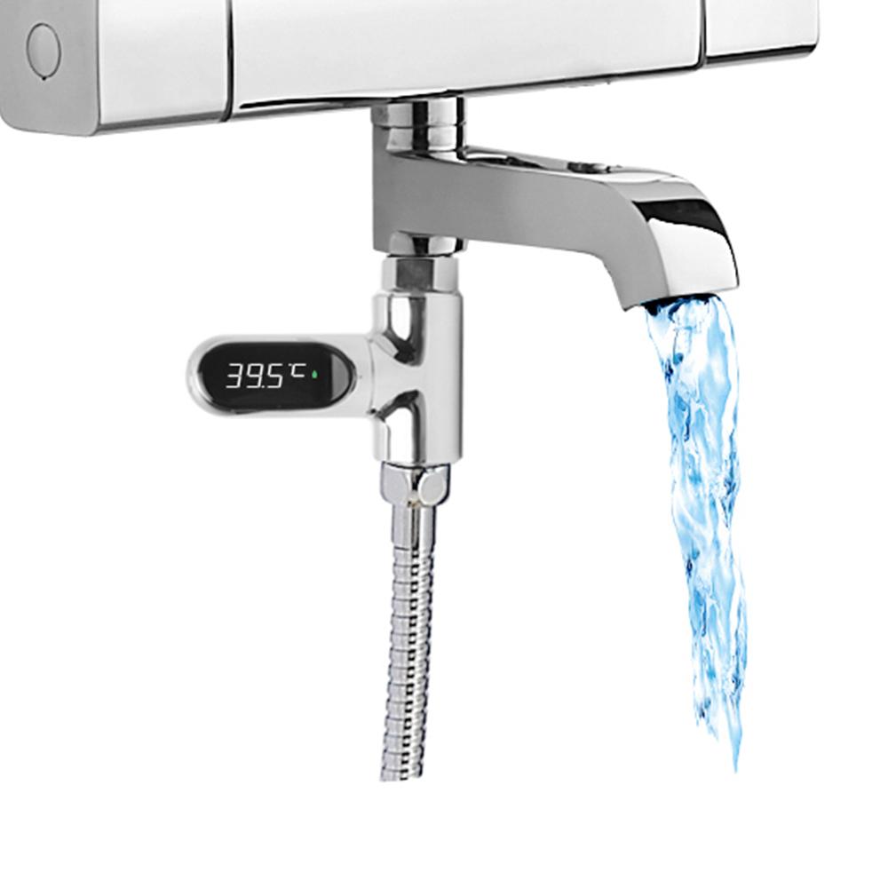 LED Display Water Meter Digital Shower Thermometer Bath Temperature Monitor Water-temperature Measuring Instrument with