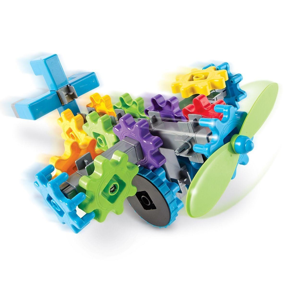 Learning Resources Đồ chơi xây dựng bánh răng cưa mô hình máy bay - Gears! Gears! Gears! Flightgears