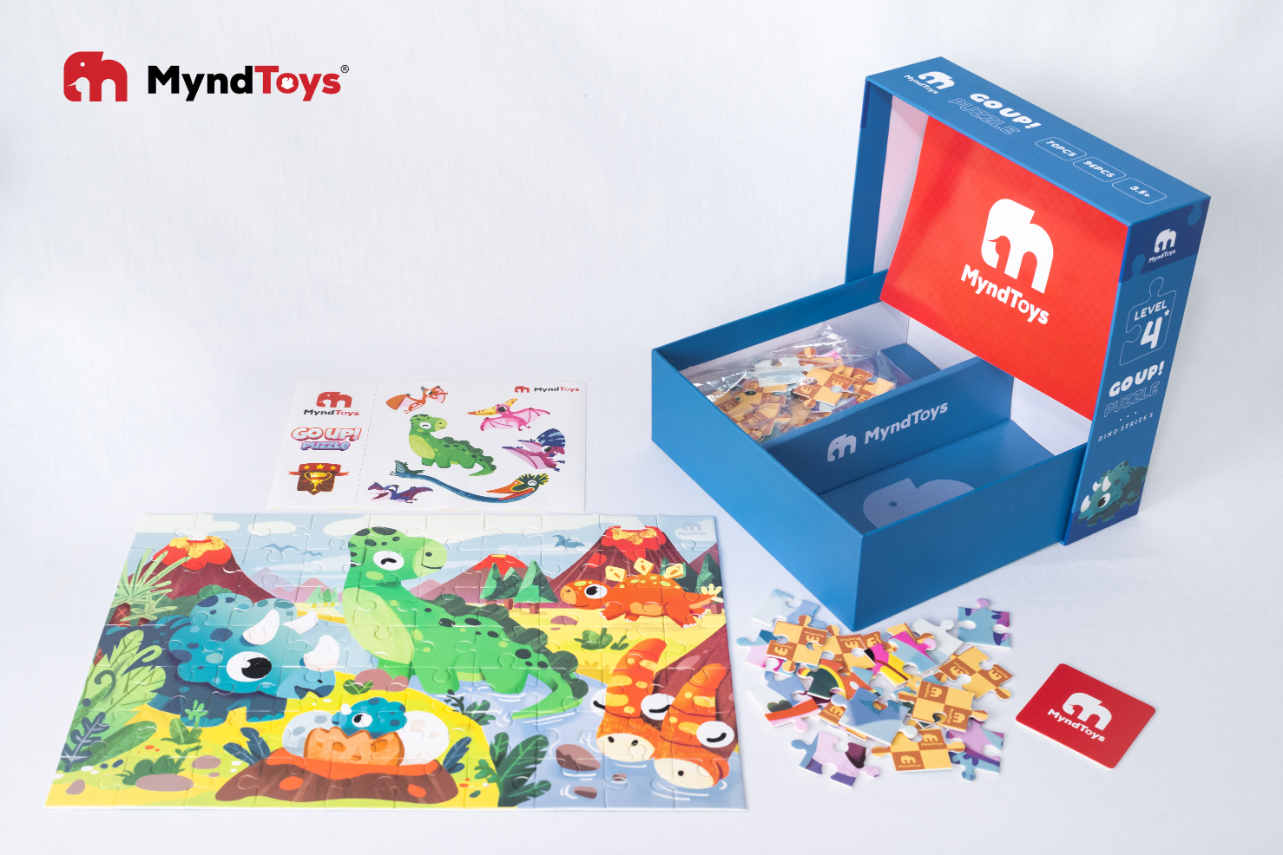 Đồ Chơi Xếp Hình MyndToys Go Up! Puzzle Level 4 - Dino Series S