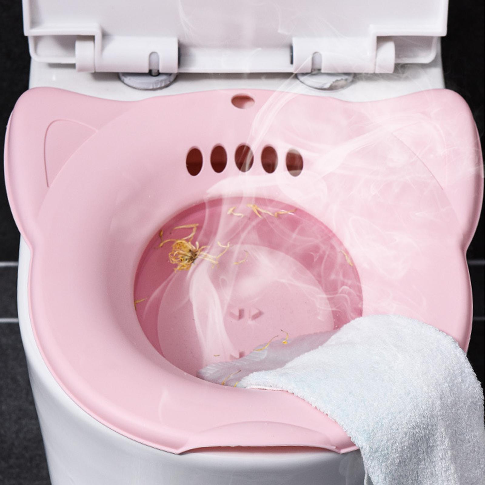 Sitz Bath Toilet Seat Commode Chair for Vaginal Steaming Seat Bath Patients