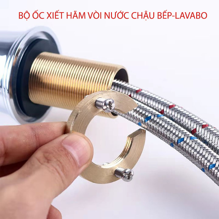 Ốc hãm chân vòi nước chậu bếp, lavabo thông minh, chắc chắn (Loại D32mm)