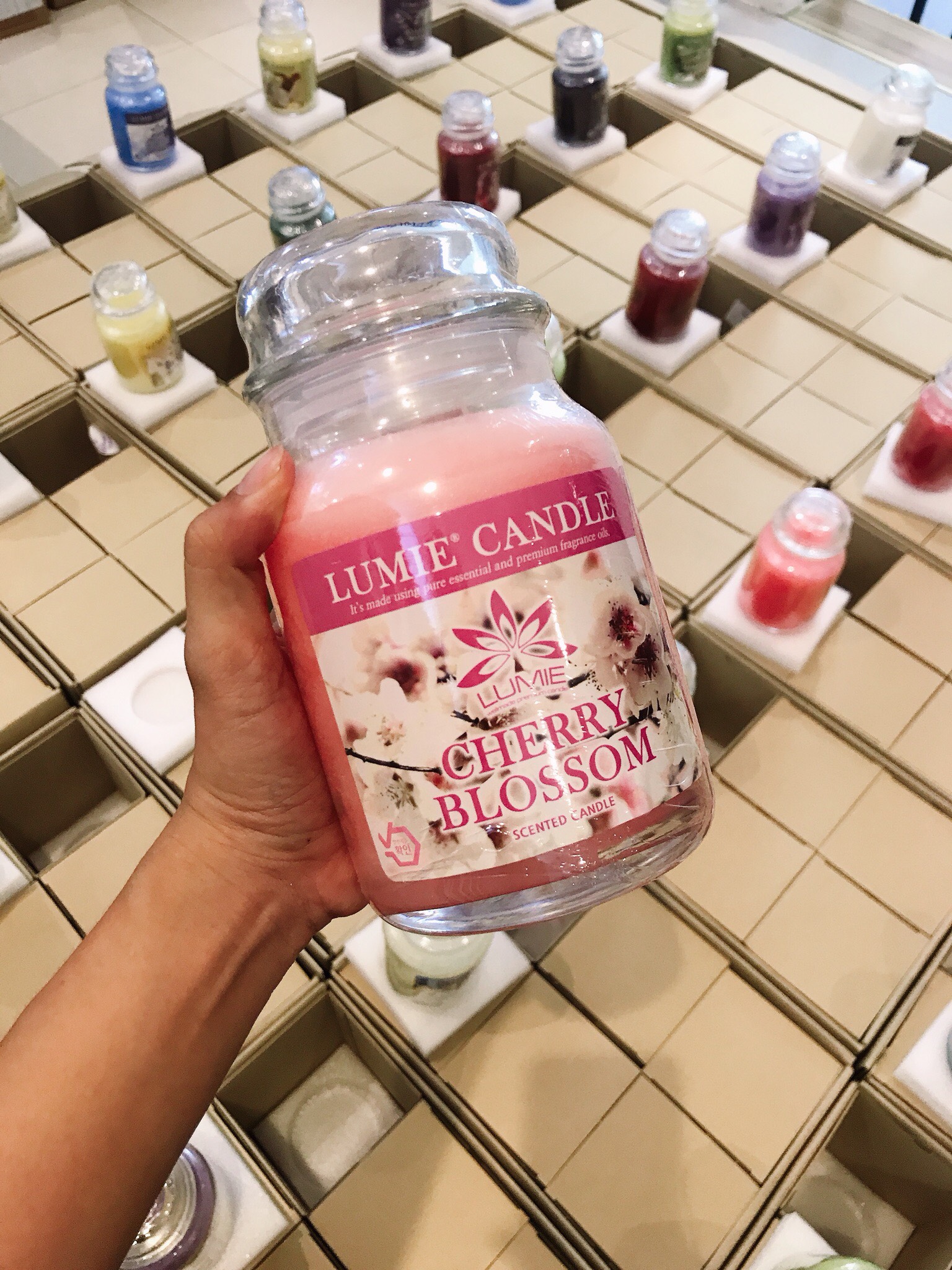 Nến thơm cao cấp Lumie Candle Hàn Quốc - Size L 630g - Sáp tự nhiên 100% An toàn khi sử dụng