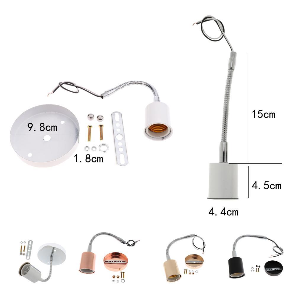 Round Lampshade Ceiling Light Holder Chandelier Pendant Socket E27