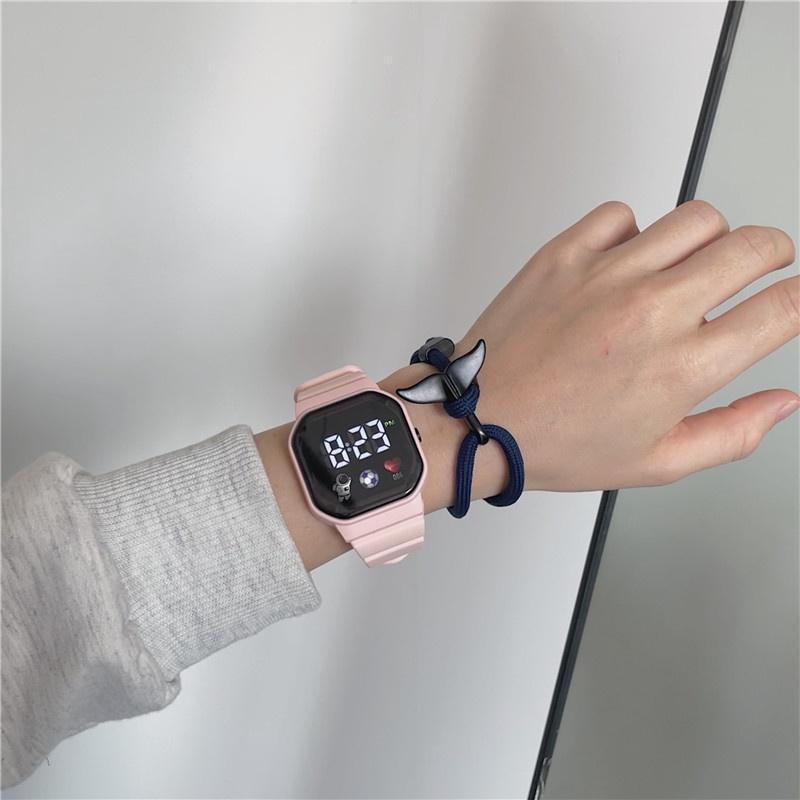 Đồng Hồ Điện Tử Dây Silicone Thể Thao Cho Học Sinh
