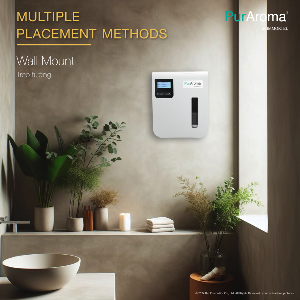 Máy Khuếch Tán Tinh Dầu Chuyên Nghiệp PurAroma WPA 165G Model 2024 - Công Nghệ Nano Tiên Tiến Nhật Bản
