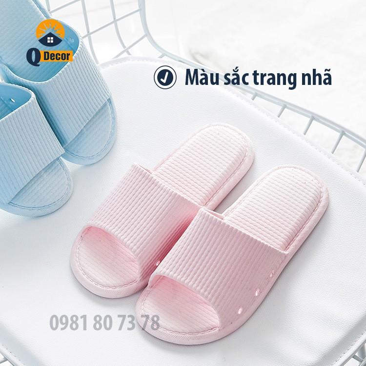 Dép Đi Trong Nhà, Dép Đi trong Nhà Tắm, Chất liệu Cao su non cao cấp siêu mềm êm chân