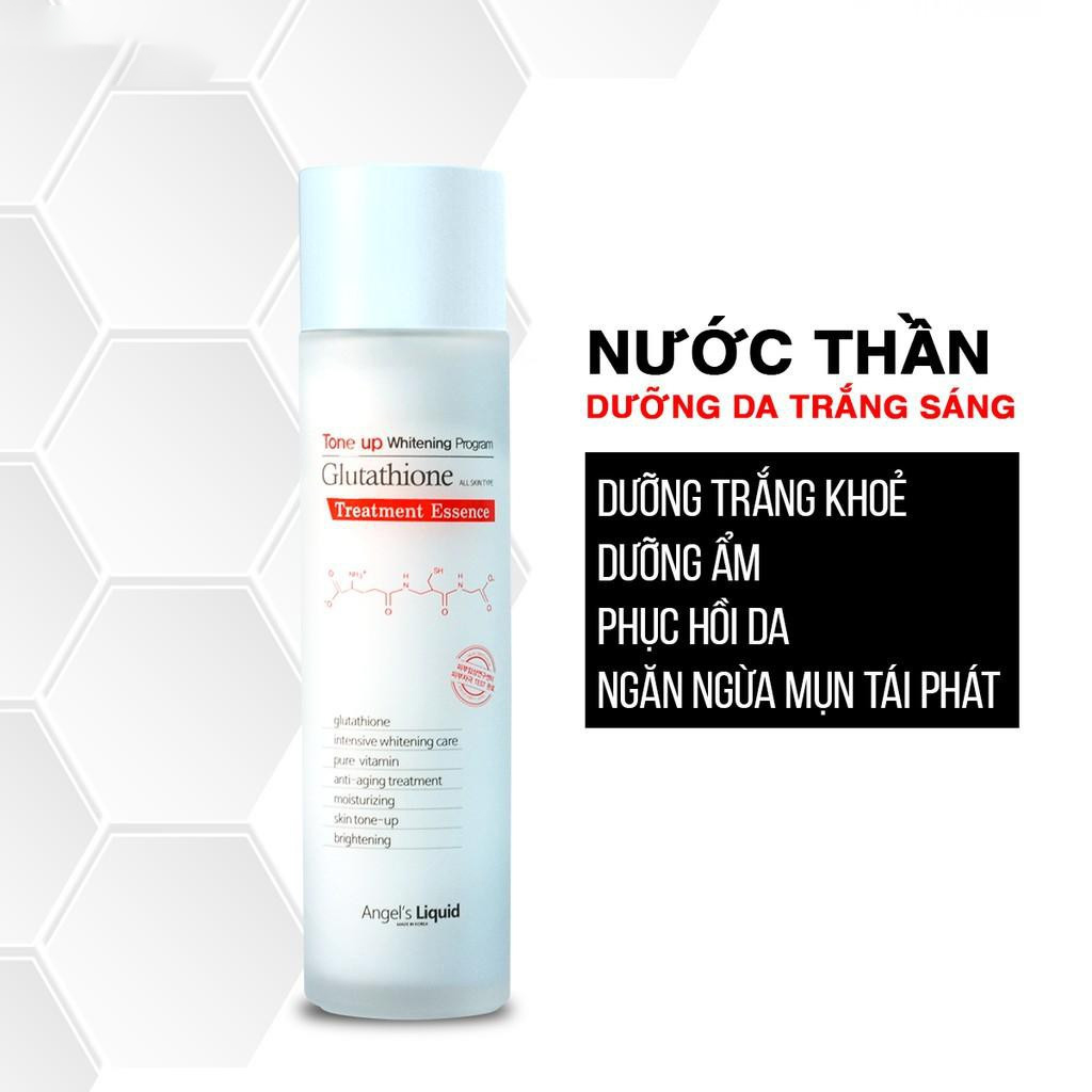 Bộ 3 SP dưỡng trắng mờ nám Angel's Liquid Glutathione700