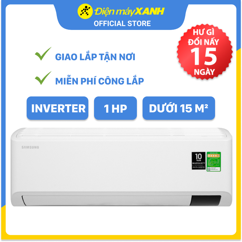 Máy lạnh Samsung Inverter 1 HP AR10TYHYCWKNSV - Hàng chính hãng