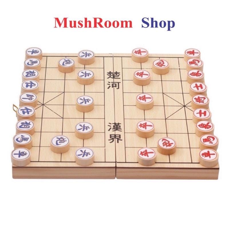 Đồ Chơi Cờ Tướng Gỗ Kèm Bàn Cờ Kiêm Hộp Đựng