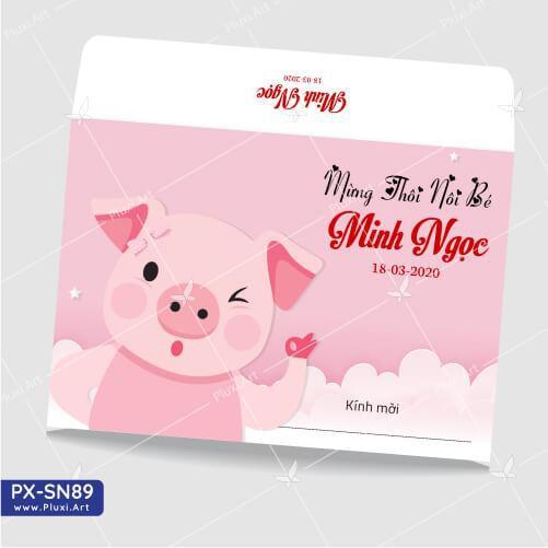 Thiệp thôi nôi – sinh nhật theo yêu cầu Pluxi (PX_SN89)