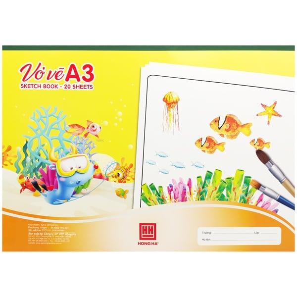 Hồng Hà - Vở Vẽ A3 4942 (20 Tờ)