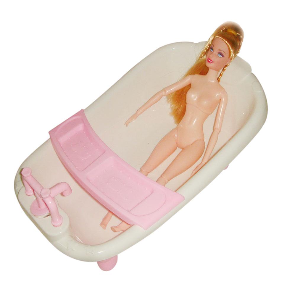 1 Thu Nhỏ Bồn Tắm Nhựa Cho Búp Bê 29 Cm