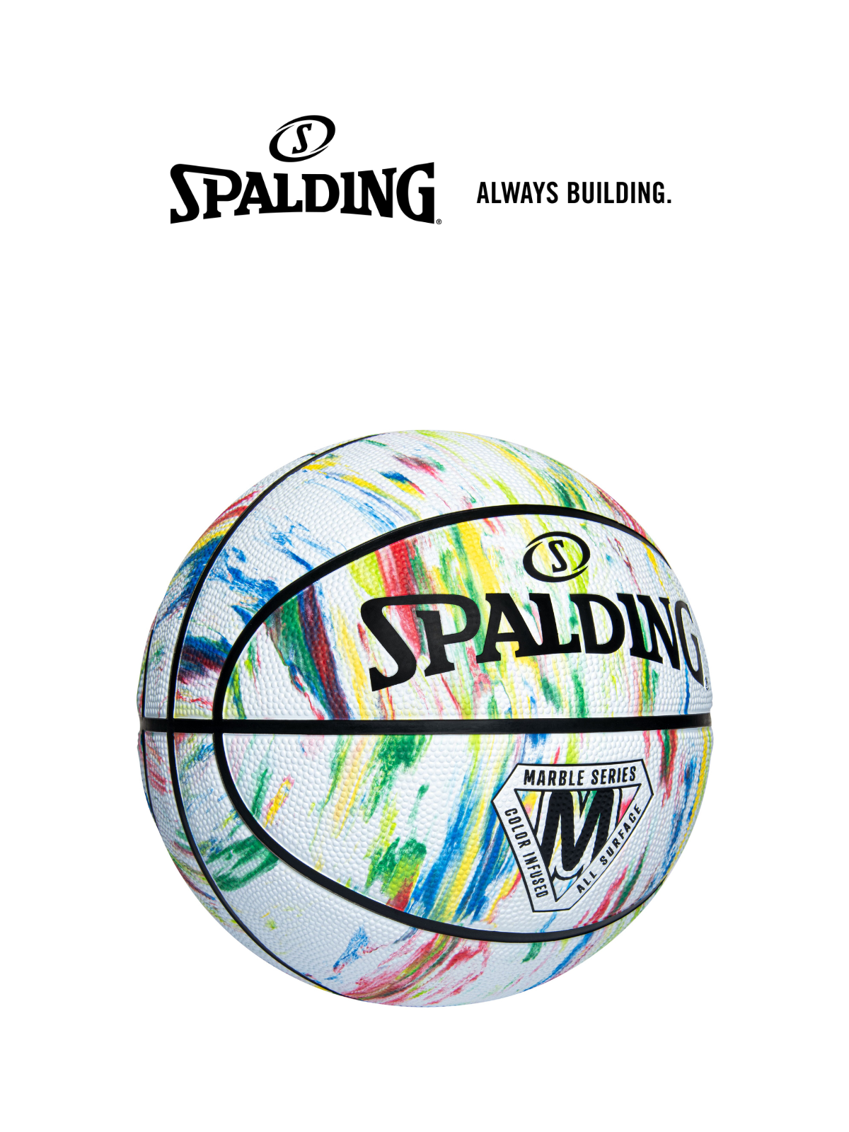Bóng rổ Spalding Marble Rainbow Size 7