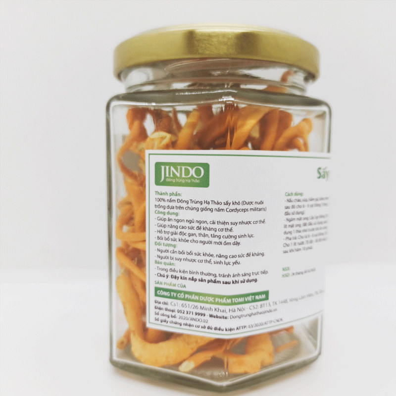 Đông trùng hạ thảo JINDO sấy thăng hoa cao cấp 10gram