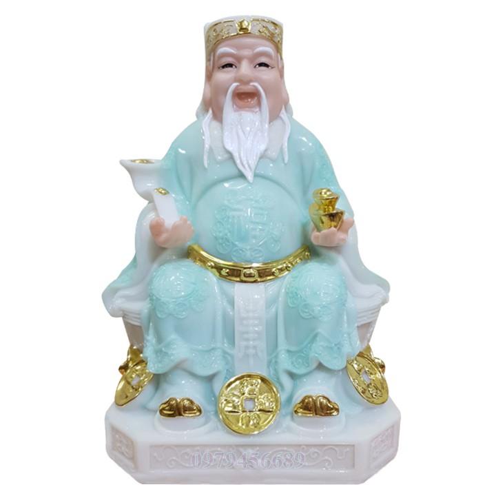 Cặp tượng thần tài ông địa đá cao cấp 12 inch - M2