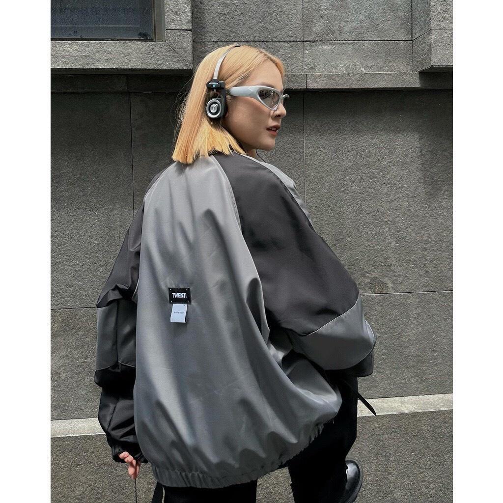 Áo Khoác Dù Nam Nữ 2 Lớp Cao Cấp Unisex In Chữ TWENTI Phối Màu Năng Động Cá Tính
