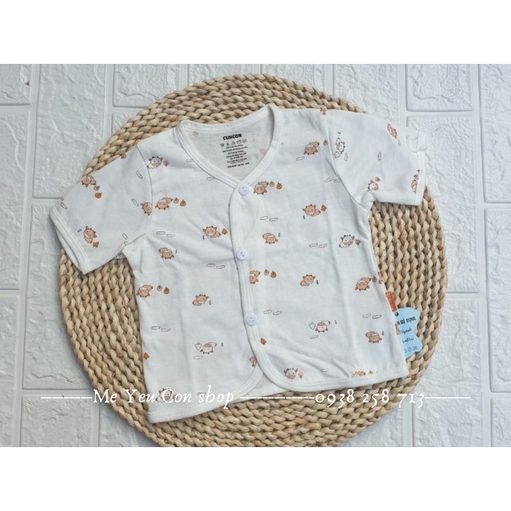 [CC05] 3-9kg- Áo cài xéo TAY NGẮN (hoạ tiết) - CÚN CON - GÀ CON