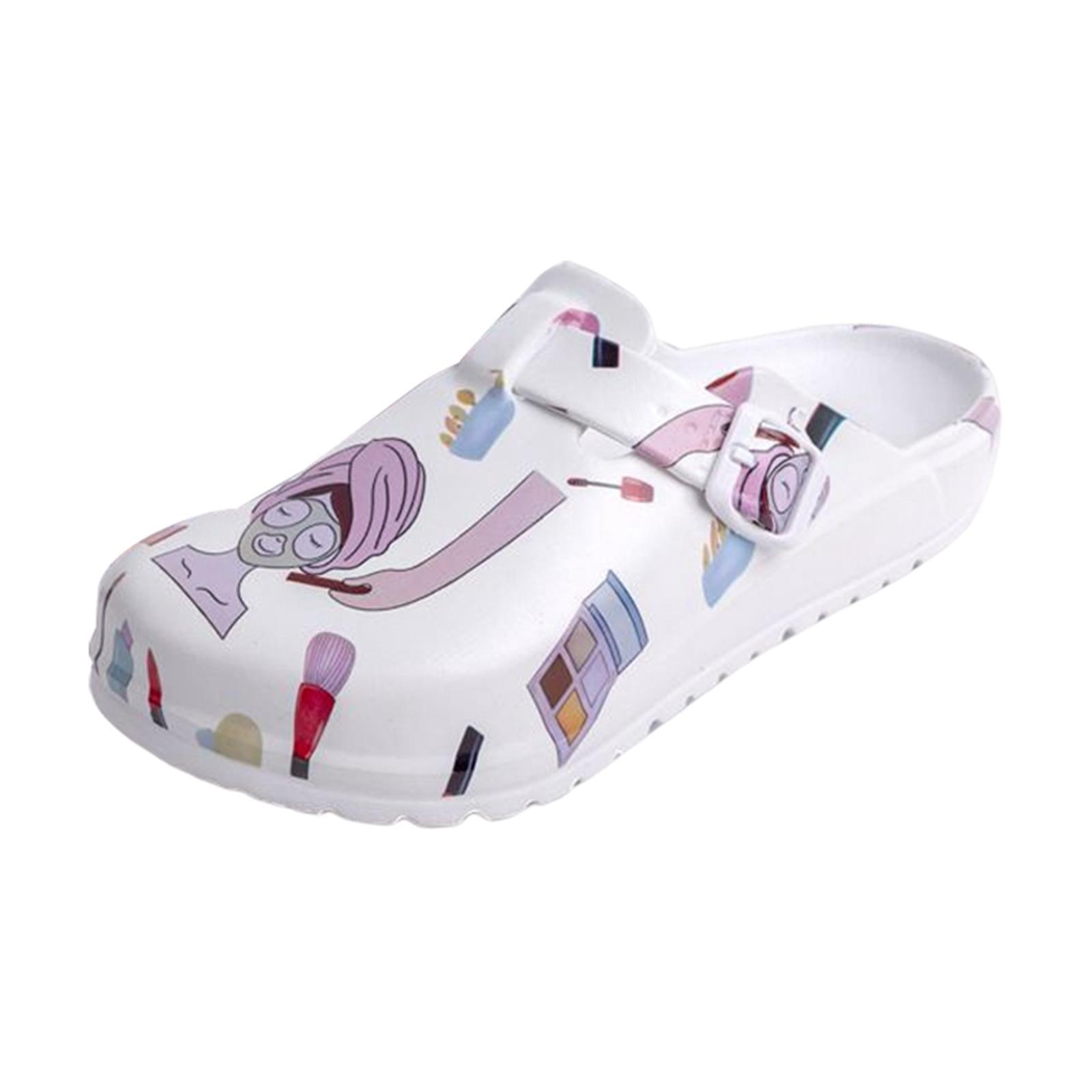 Clogs Work Slipper Nursing Beach Sandals Women Nurse Shoes White 39 40