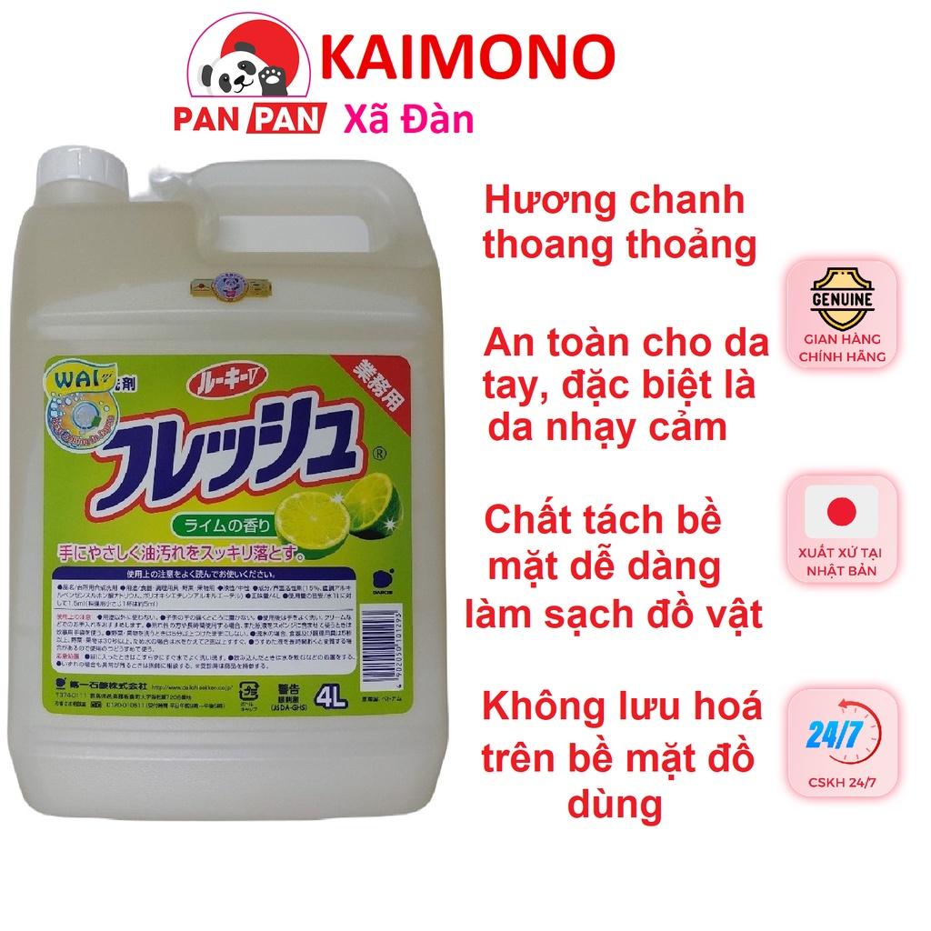 Nước rửa chén Wai hương chanh 4L Nhật Bản