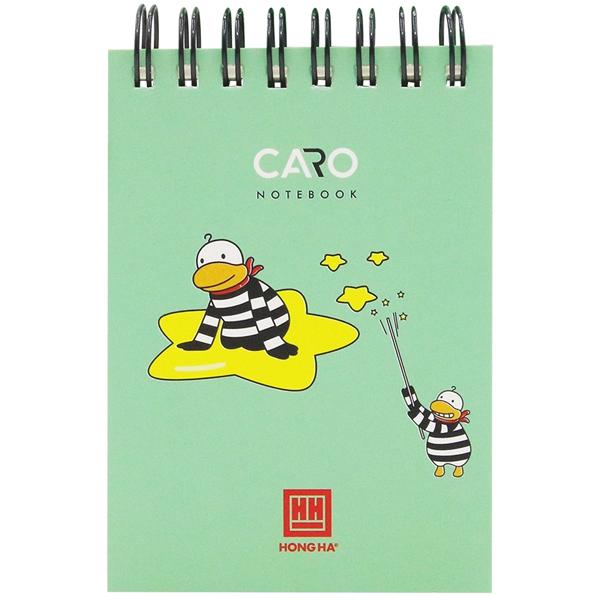 Sổ Lò Xo Oringa A7 Kẻ Ô Vuông 200 Trang 70gsm - Hồng Hà 4173 - Màu Xanh Lá