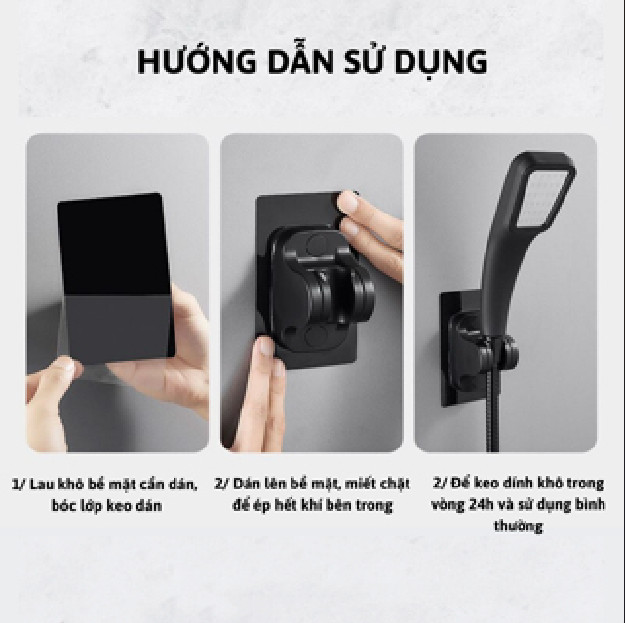 Gác sen dán dường nhỏ gọn cao cấp-Huy Tưởng-Màu Đen