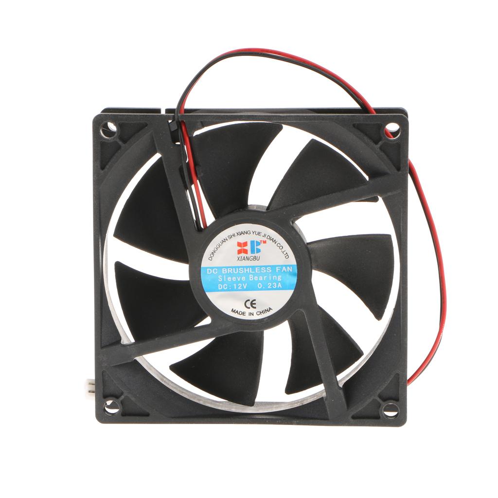 6x 92mm Case Fan 12V DC PC CPU Computer Cooling Fan 2Wire 2Pin