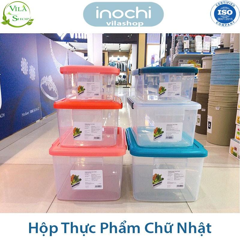 Hộp Đựng Thực Phẩm, Thùng Đựng Thực Phẩm Bảo Quản Đồ Tươi Chữ Nhật Chính Hãng Inochi