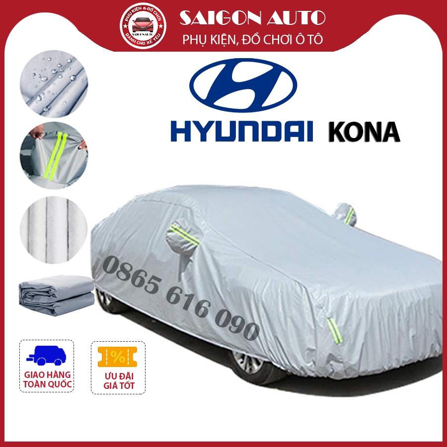 [KONA] Bạt trùm xe ô tô Hyundai Kona vải dù oxford cao cấp , áo bạt phủ trùm che kín che nắng, che mưa