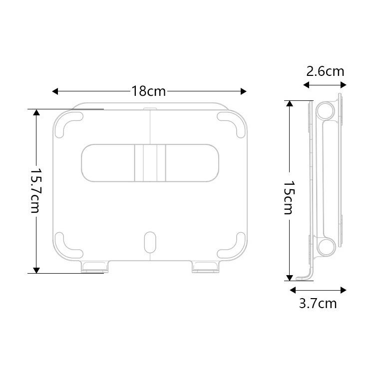 P61 Giá đỡ nhôm cho iPad, Máy tính bảng, Galaxy Tab dạng đỡ tablet điều chỉnh độ cao lên xuống từ hợp kim nhôm cao cấp.