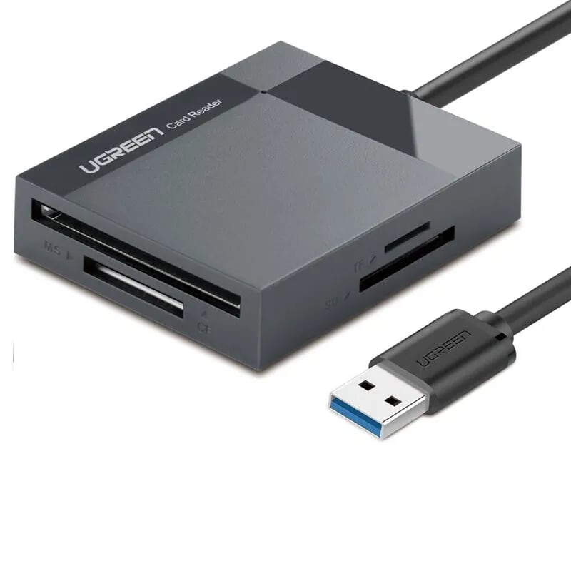 Đầu Đọc Thẻ Usb 3.0 Hỗ Trợ Thẻ Tfsdcfms 0.5M Màu Xám Ugreen 30333 Cr125 Hàng Chính Hãng