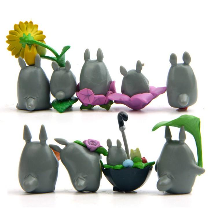 Bộ combo 09 mô hình Totoro nhỏ xinh cho các bạn trang trí tiểu cảnh, terrarium, DIY