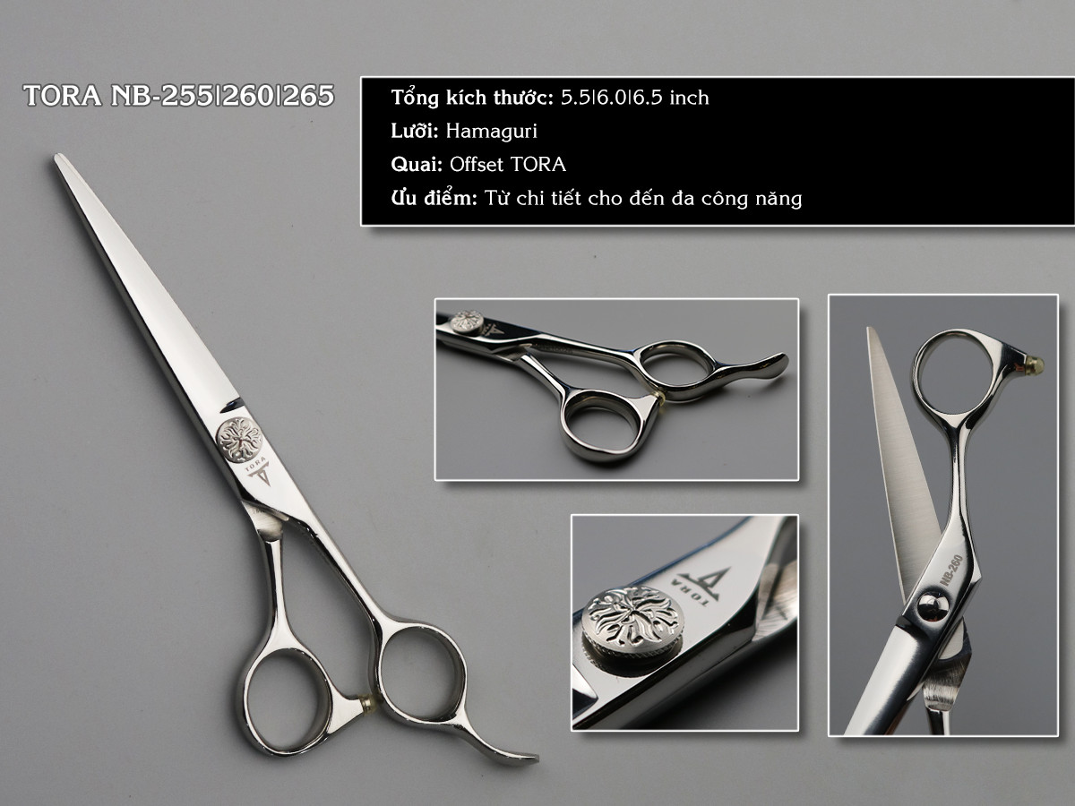 Kéo cắt tóc TORA NB-260