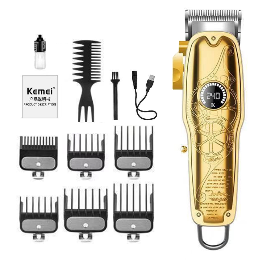 TÔNG ĐƠ CẮT TÓC KHÔNG DÂY KEMEI 1969+PG - MÁY NHẸ SIÊU MẠNH