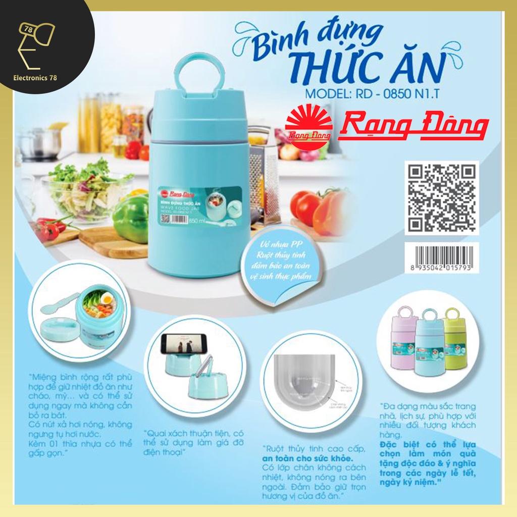 Bình đựng thức ăn, giữ nhiệt lâu, ủ cháo Rạng Đông [850ML]