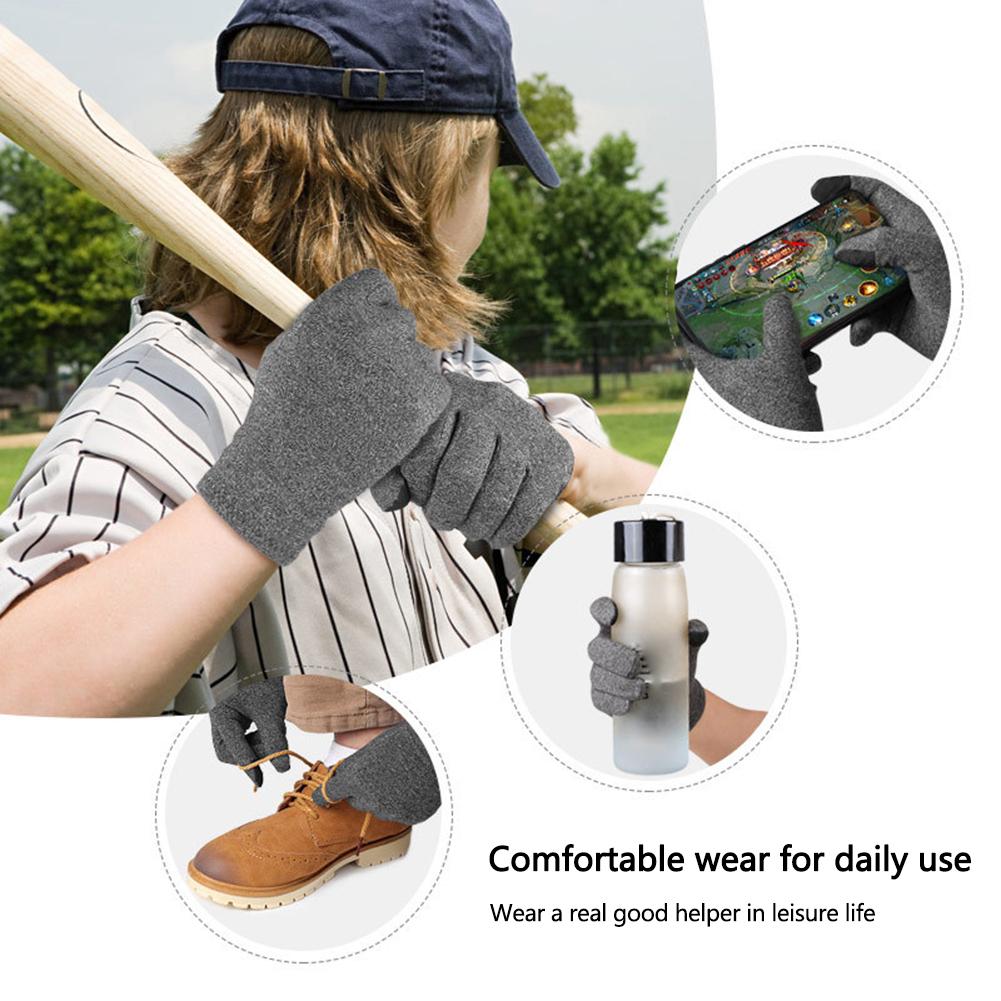 Găng tay xe đạp ấm áp mùa đông Găng tay màn hình cảm ứng Windproof Găng tay giảm đau tay thoải mái để đạp xe thể thao tập thể dục Color: Gray Size: L