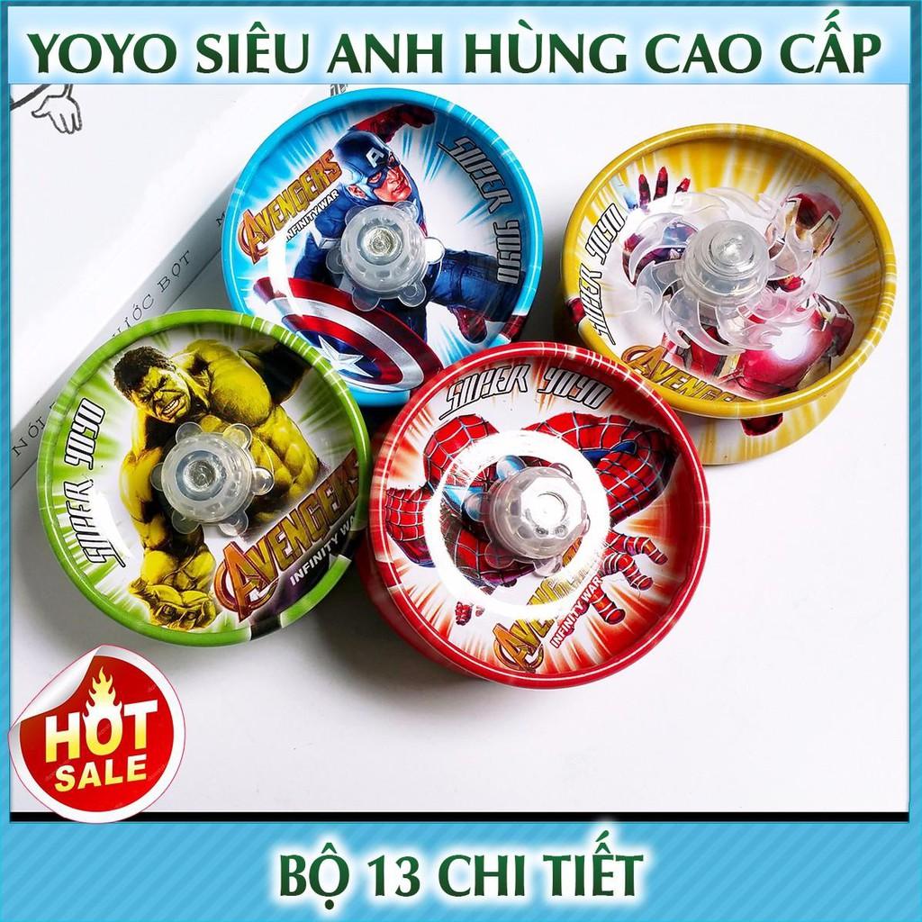 Combo 2 Đồ chơi con quay Yoyo siêu anh hùng bằng sắt cho trẻ em