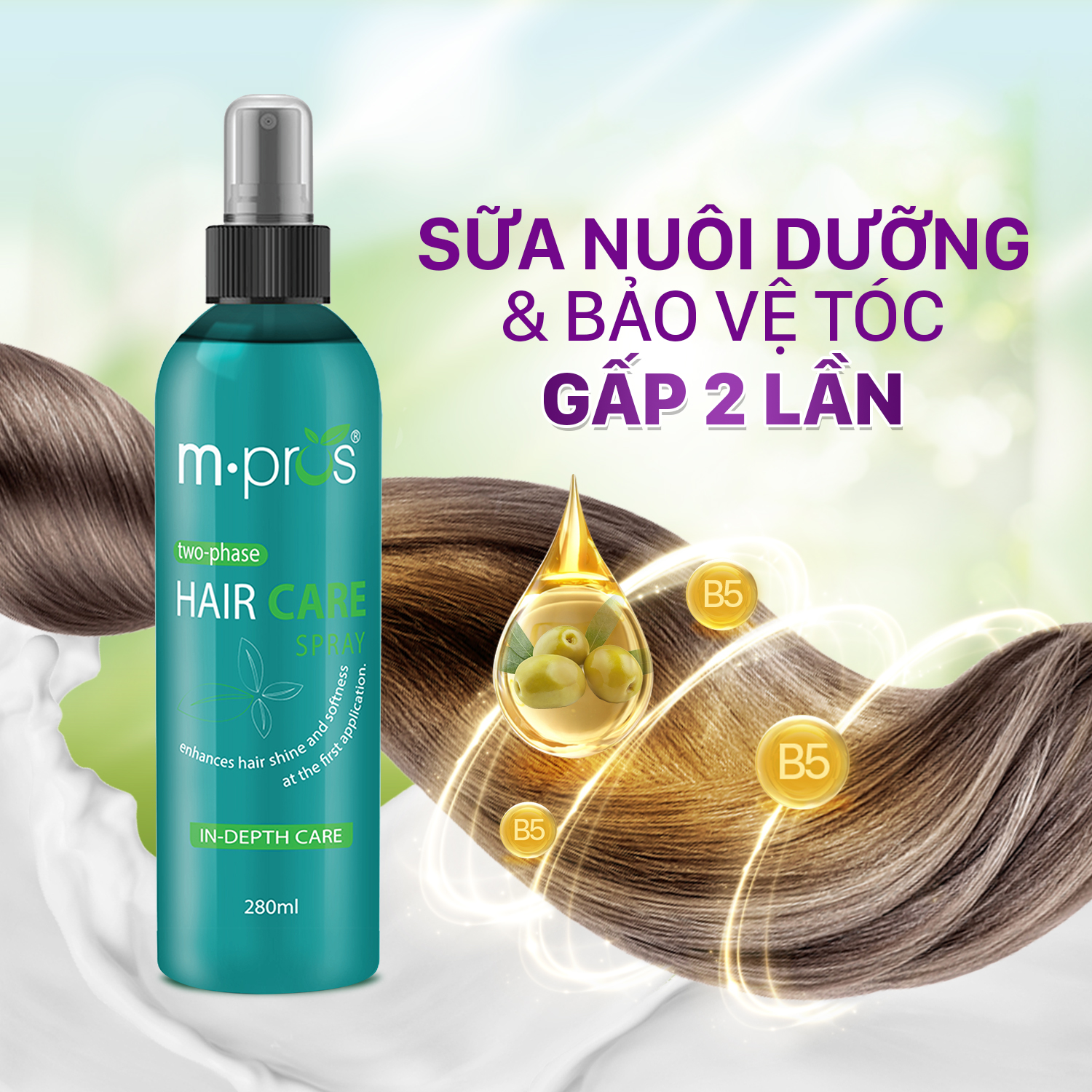 Sữa Dưỡng 2 Lớp Nuôi Dưỡng Và Bảo Vệ Tóc M.pros