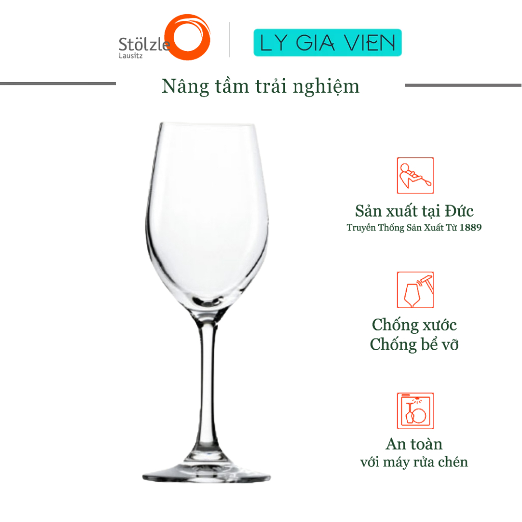 Ly Rượu Nhỏ Có Chân - Bầu ly thon, thành ly mỏng - Hoàn hảo cho rượu vang ngọt - Stolzle Q1 Port Wine Glasses