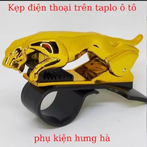 Kẹp điện thoại hình con Báo Gắn trên Taplo ô tô  - Xe hơi Siêu sang có 3 màu trắng đen vàng