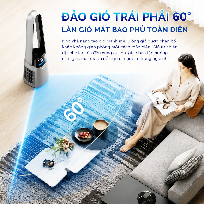 Philips ACR3244BF 2in1 Quạt Không Cánh + Máy Lọc Không Khí Sang Trọng Cho Gia Đình. HÀNG CHÍNH HÃNG