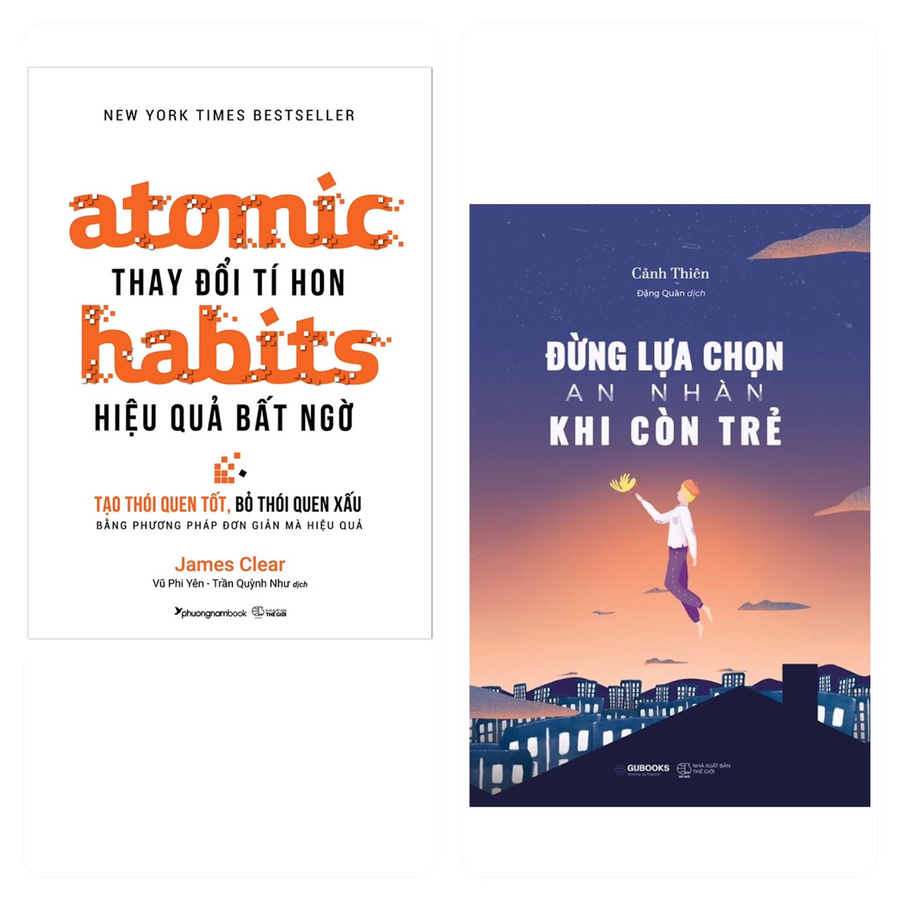 Combo 2 cuốn: Atomic habits - Thay đổi tí hon Hiệu quả bất ngờ + Đừng Lựa Chọn An Nhàn Khi Còn Trẻ