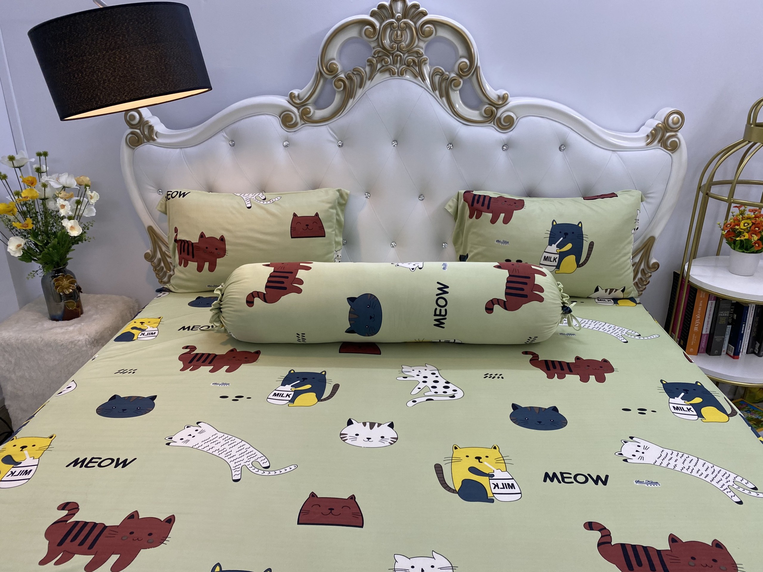 Bộ Drap Thun Lạnh Hàn Quốc cực bền màu , đủ size