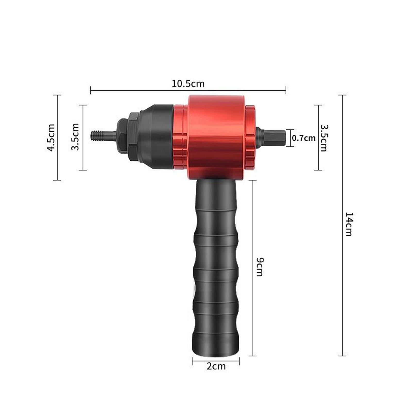 Rivet Nut Drill Adaptor Threaded Insert Installation Tool Riveting Kits Ergonomic Handle Hand Riveter Nut Tool for Architecture Furniture