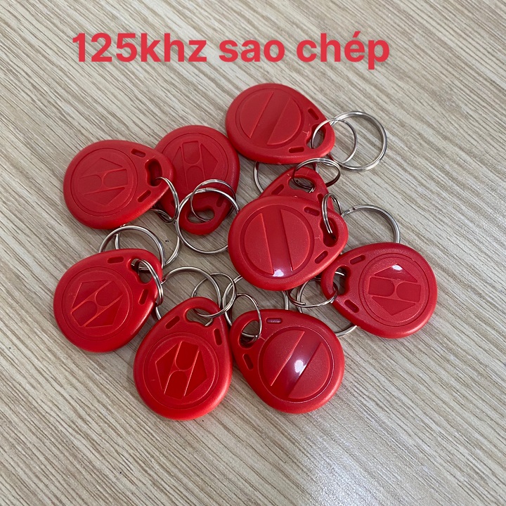 [ Set 10 ] [Thẻ Từ Dành Cho Sao Chép] Thẻ Từ RFID 125Khz RFID chip T5577 có thể sao chép được ( copy) Dạng Móc Khóa Sao Chép Thẻ Thang Máy nhiều màu sắc