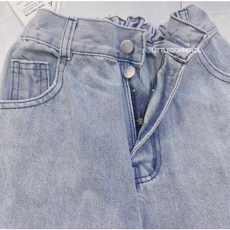 Quần Slim Jean Lưng Chun 2 Nút Rách Kiểu Nam Nữ Unisex lưng cao