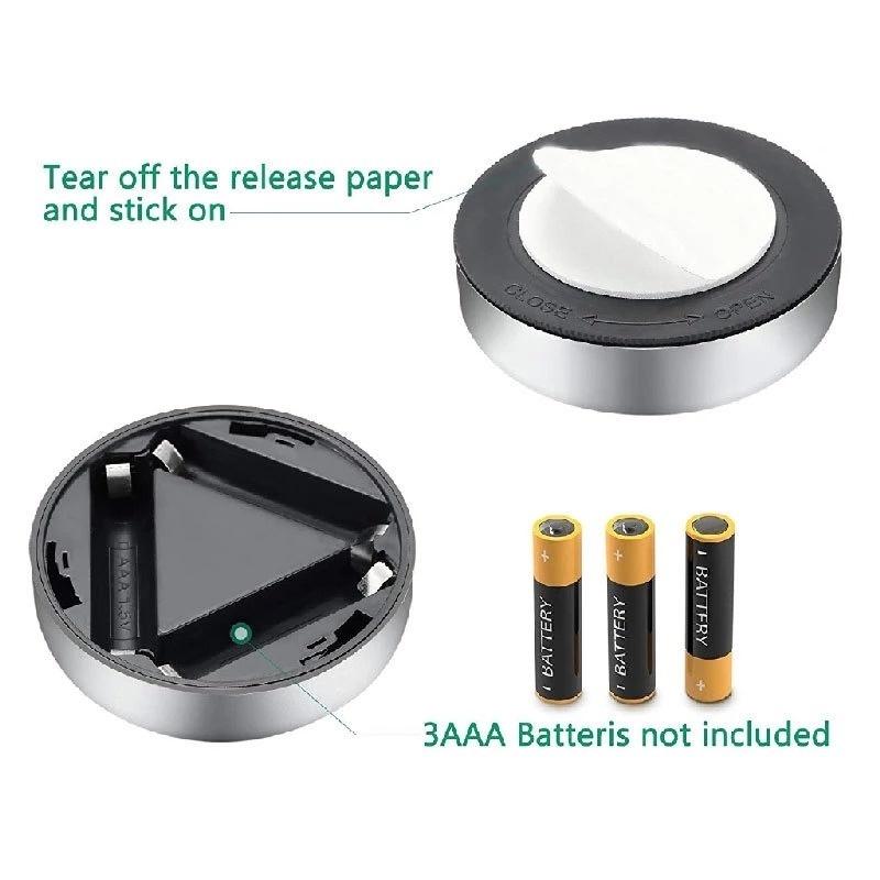 Đèn Led 3 Bóng Cảm Biến Chuyển Động Không Dây Chạy Bằng Pin Gắn Tường/Đèn Ngủ/Đèn Tường Tự Dính