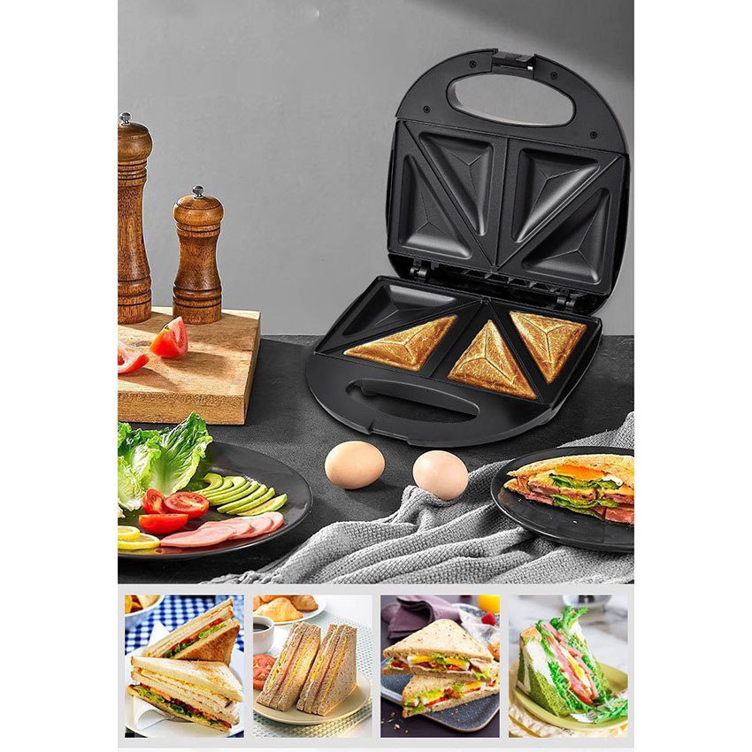 Máy nướng bánh mì, máy kẹp bánh mì sandwich đa ngăng SOKANY công suất 800W -HÀNG CHÍNH HÃNG- DELIYA
