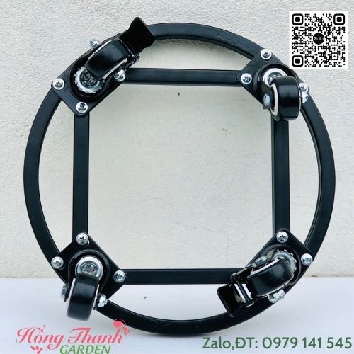 Kệ Để Chậu , Đế Chậu Thông Minh Cao Cấp GTH, Siêu Chắc Khỏe, Có Bánh Xe Di Chuyển, Có Chốt An Toàn, Chịu Lực Đến 180kg, Chất Liệu Hợp Kim Cao Cấp Sơn Tĩnh Điện